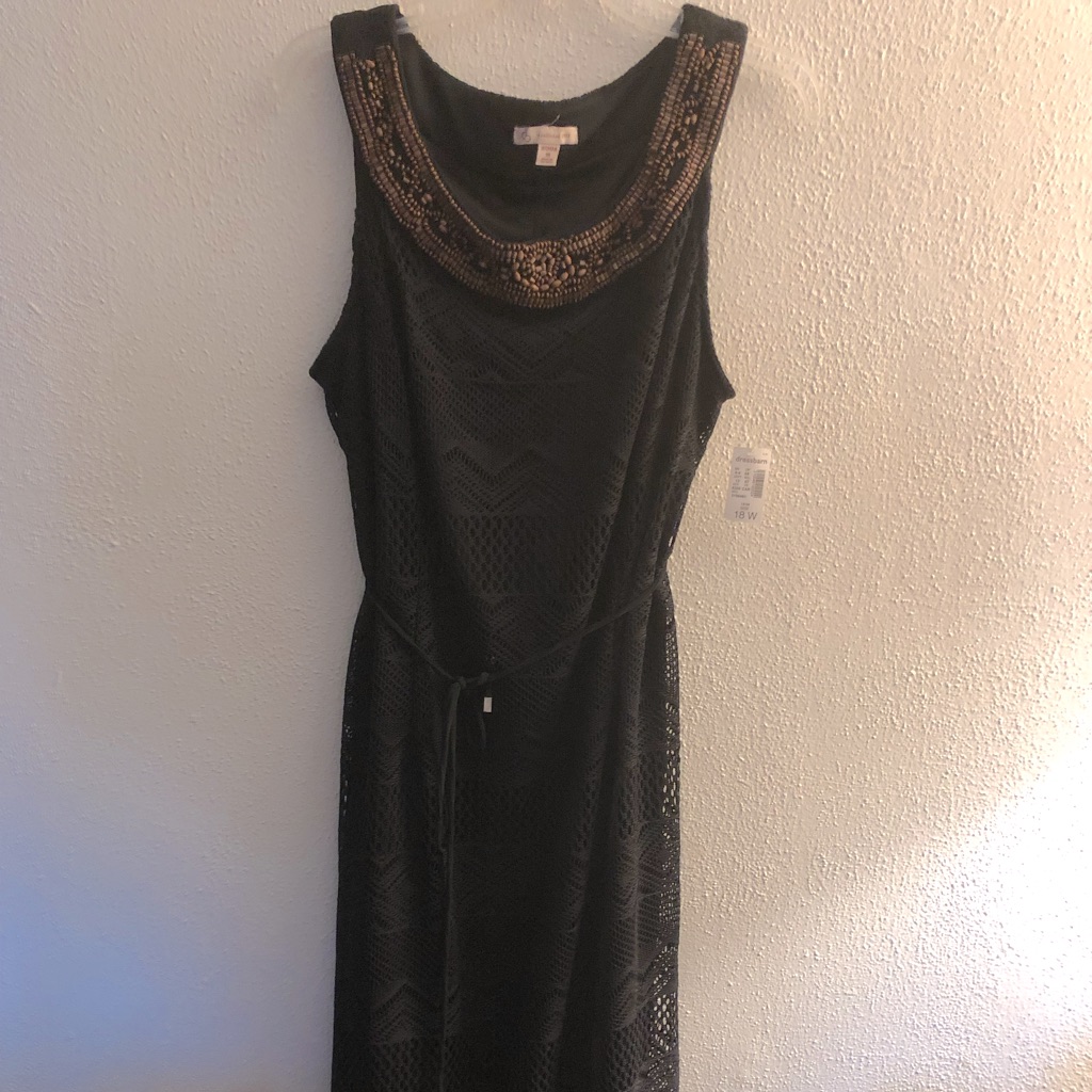 Long Black 18w Dress